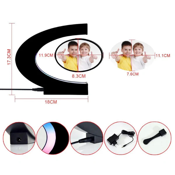 Rama Foto STARTOP , cu Lumina LED și Levitație Magnetică