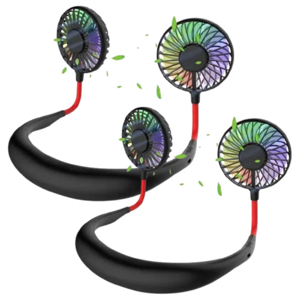 1+1 GRATIS – Ventilator Portabil , pentru Gât, Reîncărcabil și Silențios