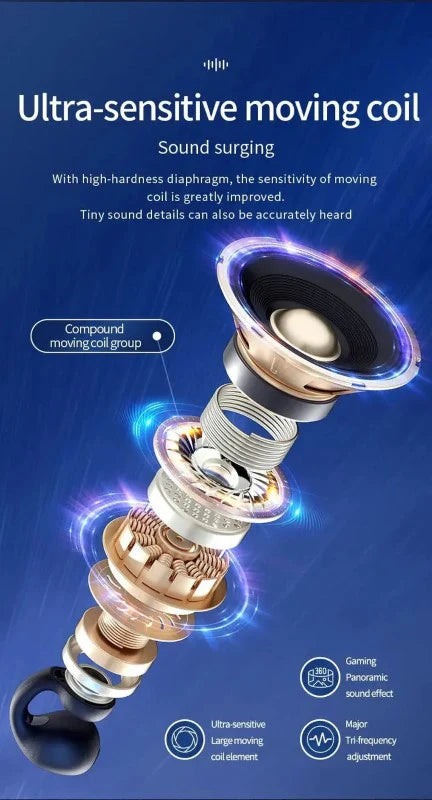 Casti Wireless STARTOP , Bluetooth 5.0, autonomie 72 ore, sunet HiFi, IPX5