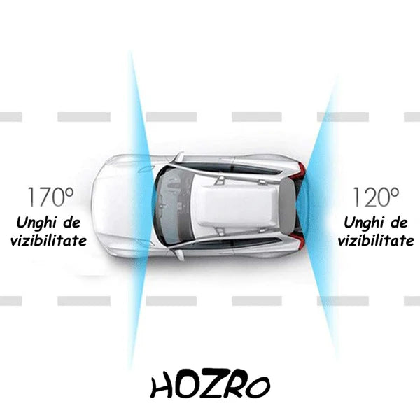Camera Auto HOZRO, Dual-Zone Fata, Spate, 4.5", Full HD, camera marsarier, Ecran LED, Negru