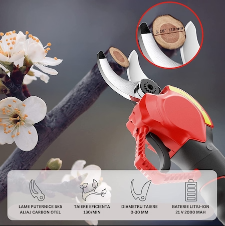 Foarfeca electrica portabila STARTOP ® pentru Gradinarit