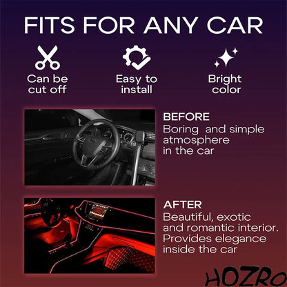 Banda LED Auto, lumina ambientala, STARTOP D, auto 12 V