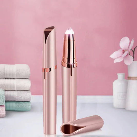 Epilator de sprâncene HOZRO, Flawless Roz – Eleganță, precizie și zero durere în fiecare gest!