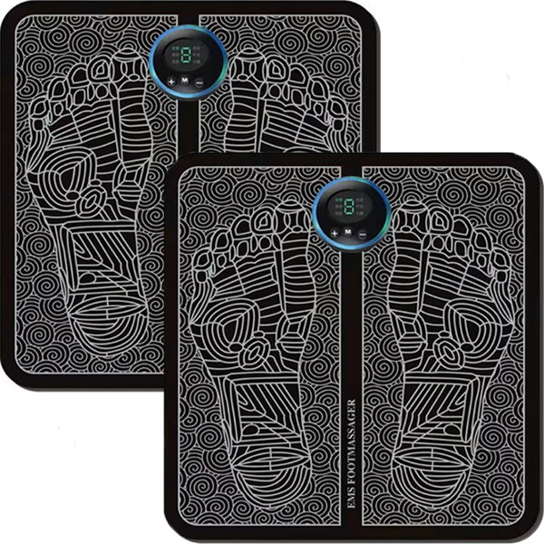 2x Aparate Masaj Inteligent STARTOP , Pentru Picioare EMS, Cu Stimulare Musculara si Terapie de Acupunctura, 8 Moduri, 19 Intensitati, Incarcare USB