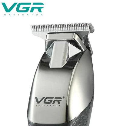 Mașină de Tuns VGR V-171 – Autonomie 240 min, USB, Lamă Inox, Negru/Argintiu