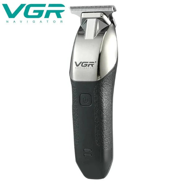 Mașină de Tuns VGR V-171 – Autonomie 240 min, USB, Lamă Inox, Negru/Argintiu