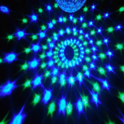 Glob Disco HOZRO, Cu Joc Rotativ De Lumini , Bluetooth , LED RGB , Difuzor , USB, Card, Redare Muzica , Telecomanda , Putere 20W