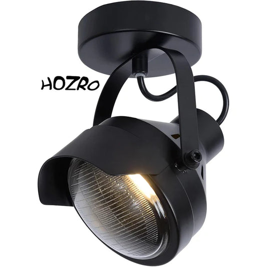 Spot luminos, STARTOP , fabricat din otel, Putere maxima 35W, directie lumina reglabila, Negru