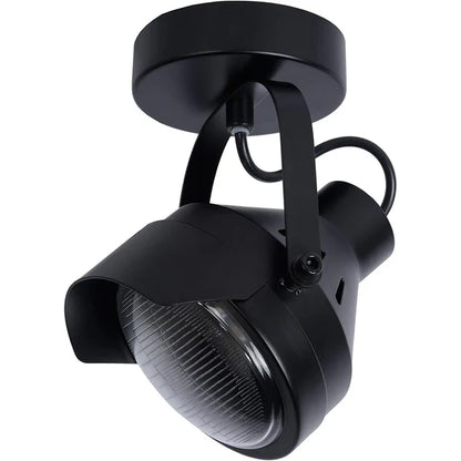 Spot luminos, HOZRO, fabricat din otel, Putere maxima 35W, directie lumina reglabila, Negru