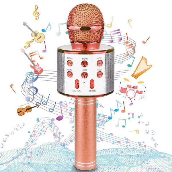 Microfon Wireless HOZRO, pentru Karaoke cu Bluetooth