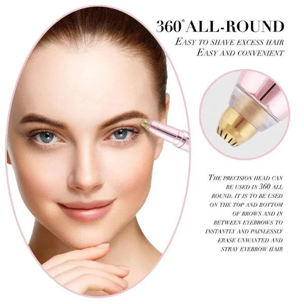 Epilator de sprâncene STARTOP , Flawless Roz – Eleganță, precizie și zero durere în fiecare gest!