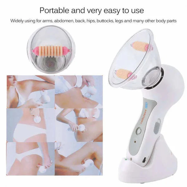 Aparat de Masaj Anticelulitic HOZRO, MD Celluless cu Terapie Vacuum și Lumină Roșie