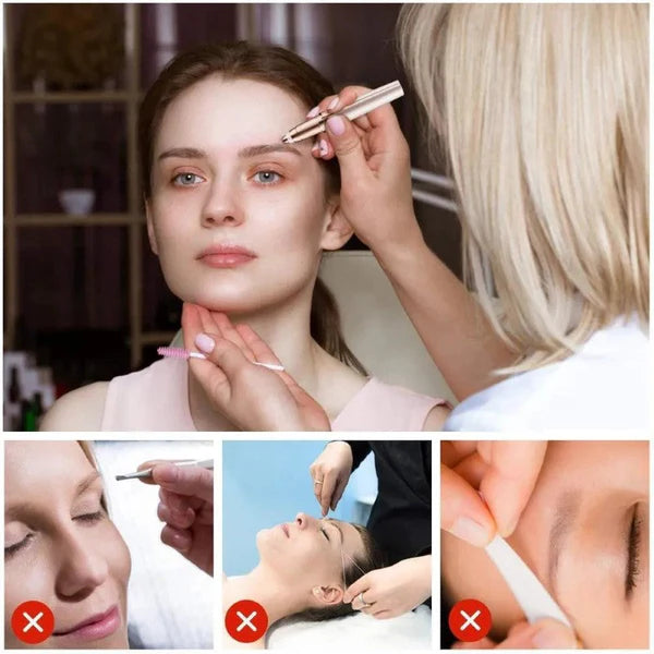 Epilator de sprâncene STARTOP , Flawless Roz – Eleganță, precizie și zero durere în fiecare gest!