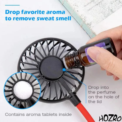 1+1 GRATIS – Ventilator Portabil , pentru Gât, Reîncărcabil și Silențios