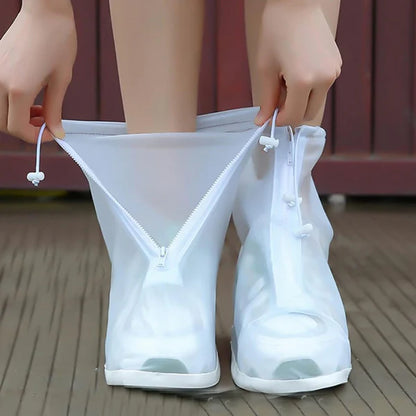 Husa protectie incaltaminte, Rezistente la apa, ploaie/zapada/noroi, reutilizatile, XL (41-42), transparente