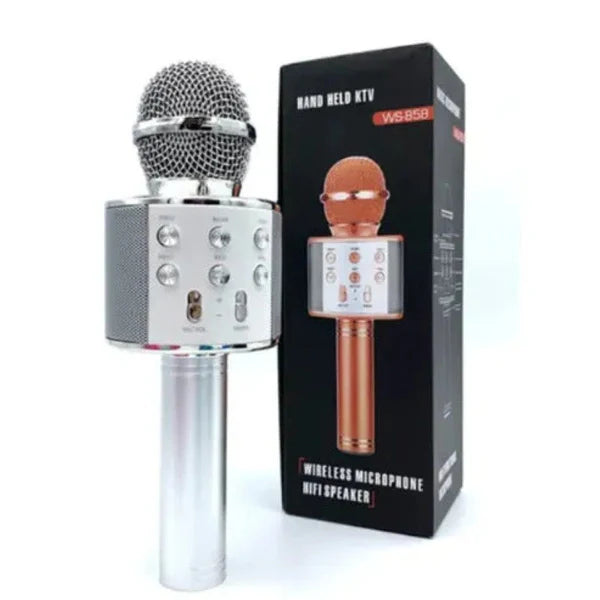 Microfon Wireless HOZRO, pentru Karaoke cu Bluetooth