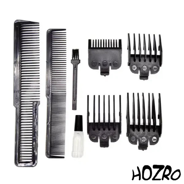 Masina de Tuns Profesionala HOZRO, 15W, Utilizare Fara Fir, Baterie 2000mAh, 4 Capete Interschimbabile, Timp de Operare 60 Minute, Auriu