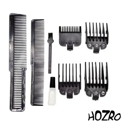 Masina de Tuns Profesionala HOZRO, 15W, Utilizare Fara Fir, Baterie 2000mAh, 4 Capete Interschimbabile, Timp de Operare 60 Minute, Auriu