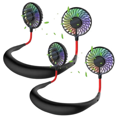 1+1 GRATIS – Ventilator Portabil , pentru Gât, Reîncărcabil și Silențios
