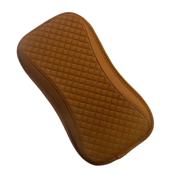 Husă Universală , pentru Cotieră Auto HOZRO, Piele Texturată Carbon, Impermeabilă, Antiderapantă, Bej