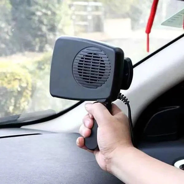 Aeroterma auto STARTOP , cu aer cald si rece, alimentare 12W, de la priza masinii, Neagra