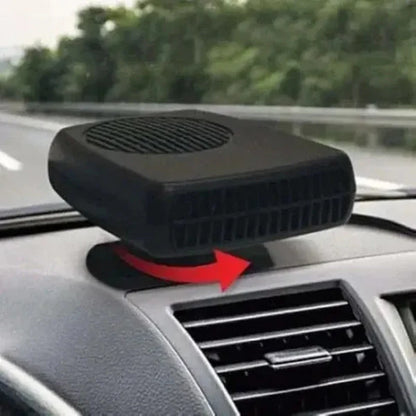 Aeroterma auto STARTOP , cu aer cald si rece, alimentare 12W, de la priza masinii, Neagra