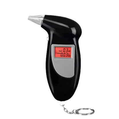Etilotest digital HOZRO, afisaj LCD, alerta sonora, 4 capete rezerva, alimentare baterii