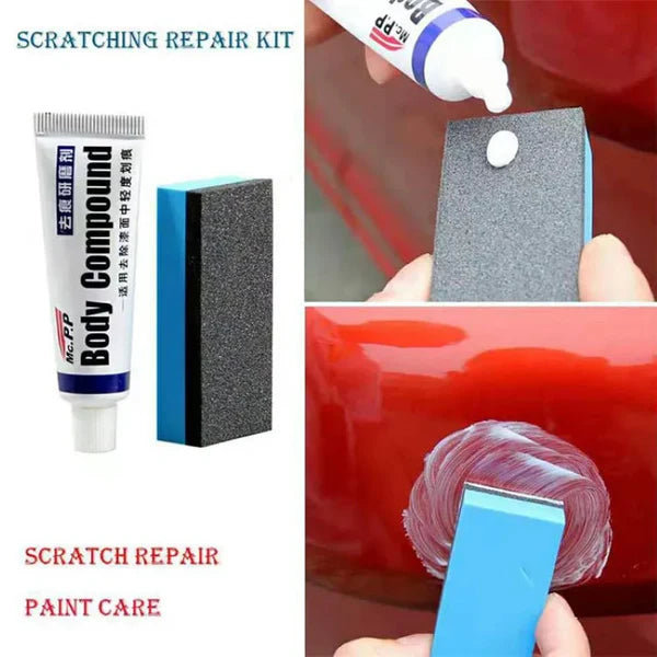 Kit pentru reparat zgarieturi automoto HOZRO, Body Compound, solutie si burete, 15g
