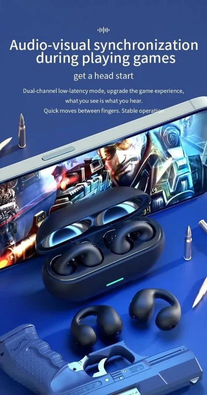 Casti Wireless HOZRO, Bluetooth 5.0, autonomie 72 ore, sunet HiFi, IPX5