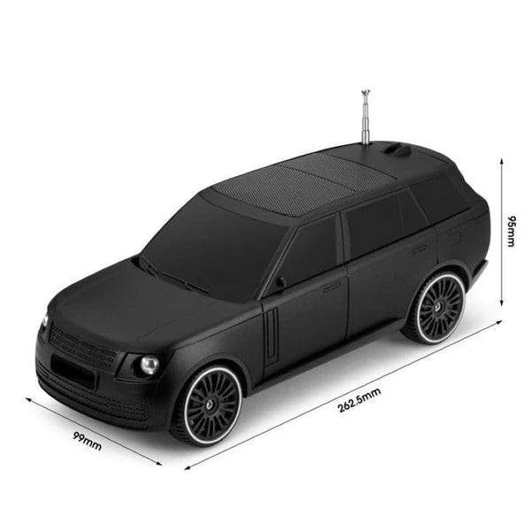 Boxă Portabilă HOZRO, Stil Range Rover, Încărcare Solară, 10W, Bluetooth, Radio FM, Antenă, USB, MP3, TF, Black