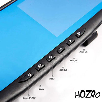 Camera Auto HOZRO, Dual-Zone Fata, Spate, 4.5", Full HD, camera marsarier, Ecran LED, Negru