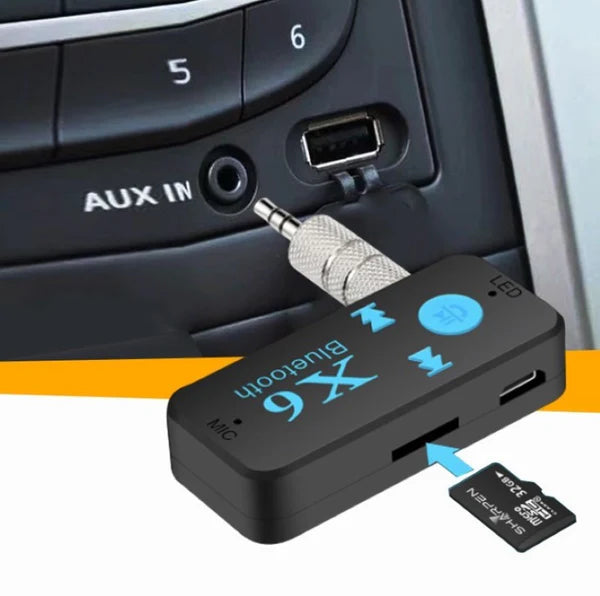 Modulator FM HOZRO, cu Bluetooth, USB, MP3, Redare USB/TF și Functie Handsfree – X6