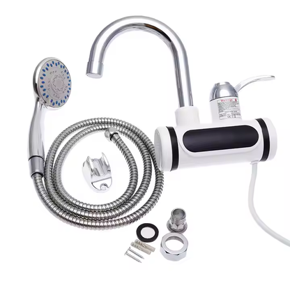 Robinet Electric cu Încălzire Instant – 3000W, Duș Inclus, Afișaj LED