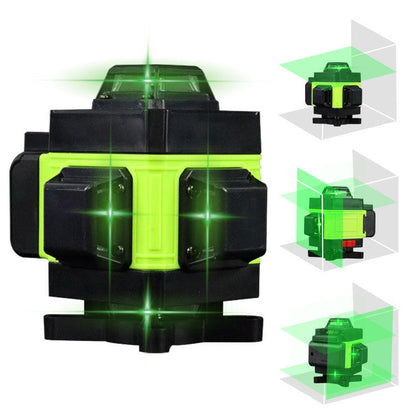 Nivela Laser 4D, 16 Linii, Auto-Nivelare, Alimentare USB, 2 Baterii, Înălțime Ajustabilă 1.2 m