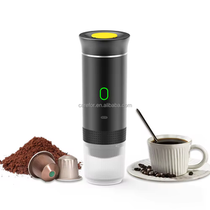 Espressor Electric Portabil, Aparat de Cafea cu Baterie, Compatibil Cafea Măcinată și Capsule Nespresso, Nescafé, Dolce Gusto, Încălzire Apă sau Cafea Rece, 72W, 2500 mAh, Încărcare USB-C