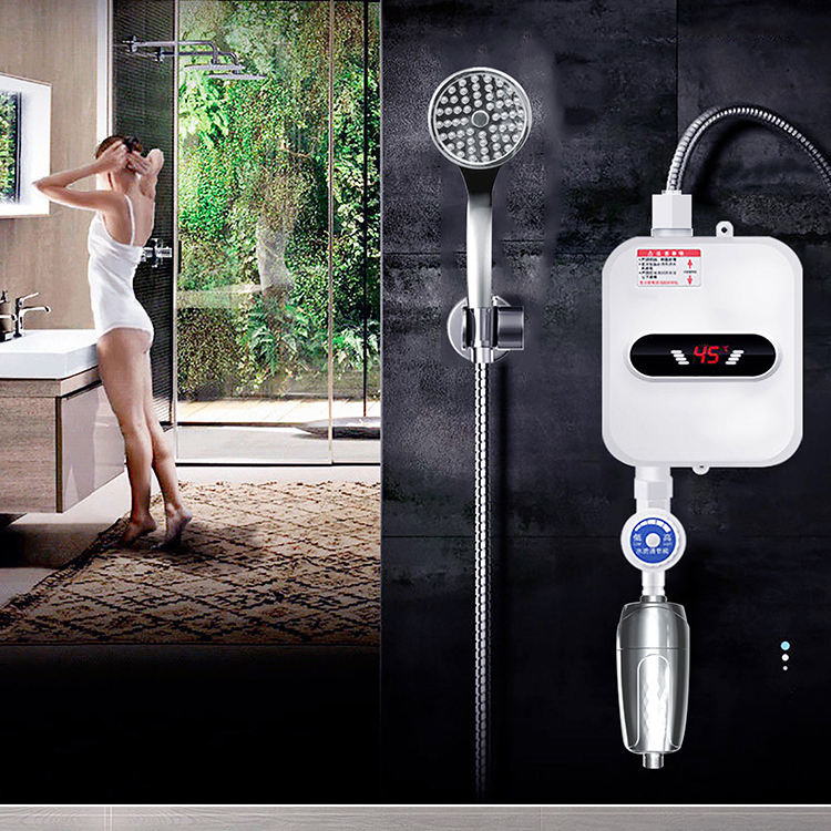 Boiler Electric Instant pentru Apă Caldă, Încălzire Rapidă, Afișaj Digital, 3500W