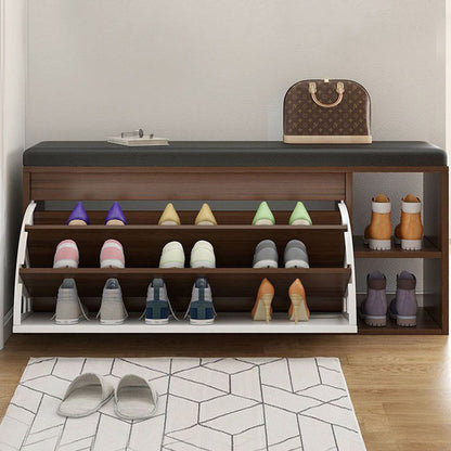Pantofar cu banchetă tapițată – depozitare eficientă pentru 8–12 perechi