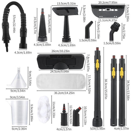 Aparat de Curățat cu Aburi 1000W – Steam Cleaner Profesional cu Accesorii, Fără Detergenți