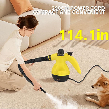 Aparat de Curățat cu Aburi 1000W – Steam Cleaner Profesional cu Accesorii, Fără Detergenți