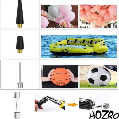 Compresor Auto HOZRO, pentru Masini mici si mari, cu multiple accesorii de umflat 12 V, 35 L/Min, 15