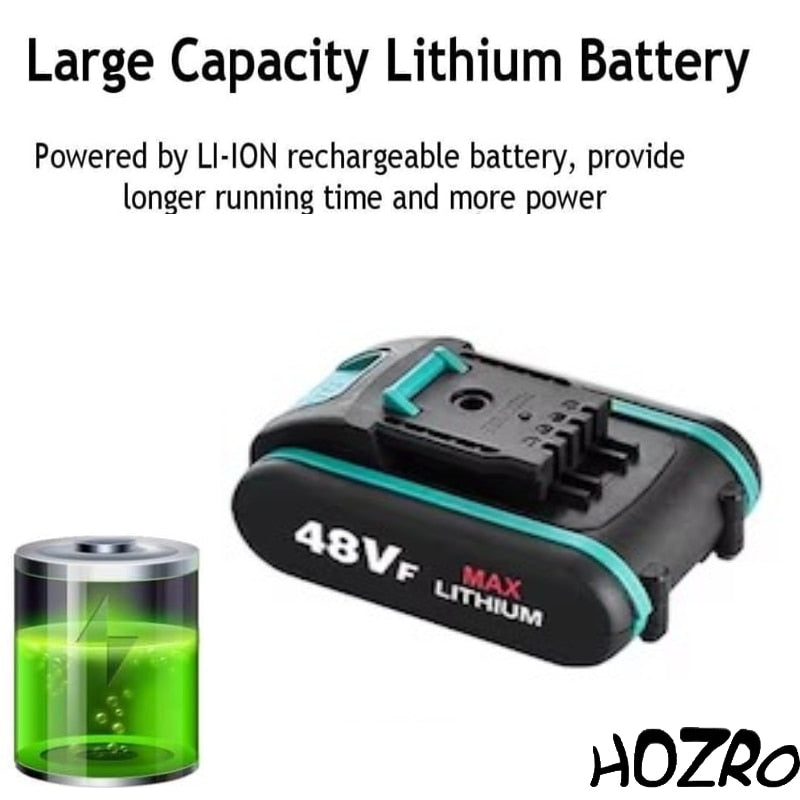 Foarfeca Electrica de Gradinarit STARTOP, 48V cu 2 Baterii Reincarcabile, 2 Lame din Otel Carbon, Set Complet cu Cheie, Imbus, Taiere Reglabila 15–30mm STARTOP