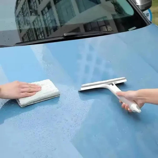 Racleta Multifunctională HOZRO, cu Capat Textil și Recipient pentru Solutie