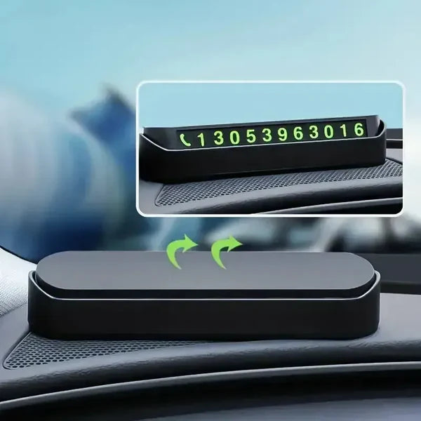 Suport Auto Pentru Numar de Telefon HOZRO, Pentru Parcare, Numere Magnetice, Negru