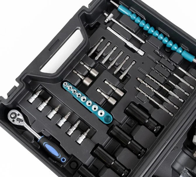 Trusa masina de impact si insurubat, 2 acumulatori 48V, 40 accesorii