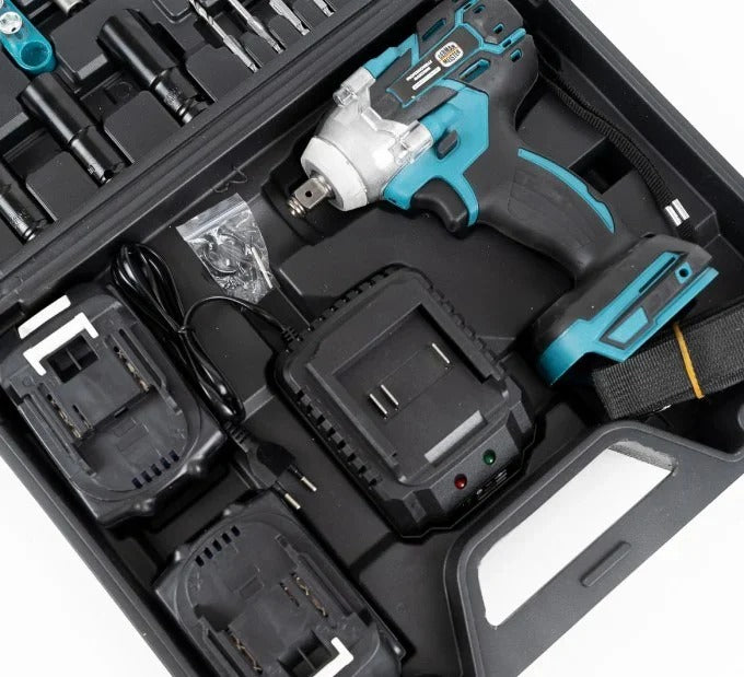 Trusa masina de impact si insurubat, 2 acumulatori 48V, 40 accesorii