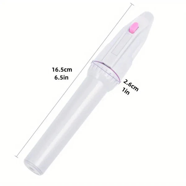 Pila electrica STARTOP , pentru unghii, set mani pedi, cu capetele interschimbabile si doua pile pentru calcai, alb